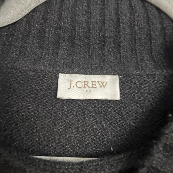 EUC J. Crew Black Poncho (OS) - Picture 2 of 3